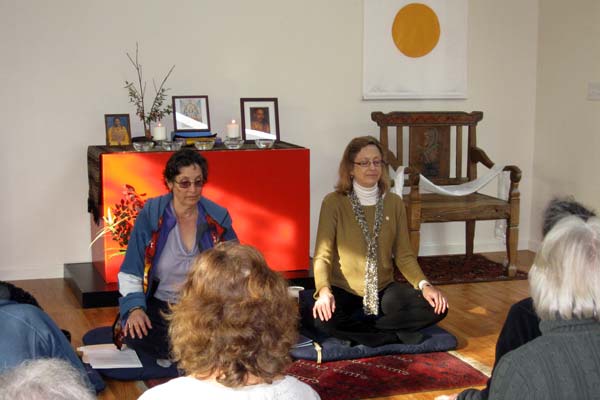photo of meditation session
