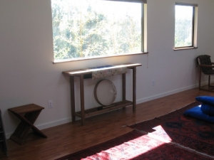 Meditation Hall Table and Drum
