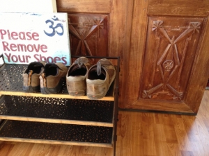 photo of shoes in shoe stand